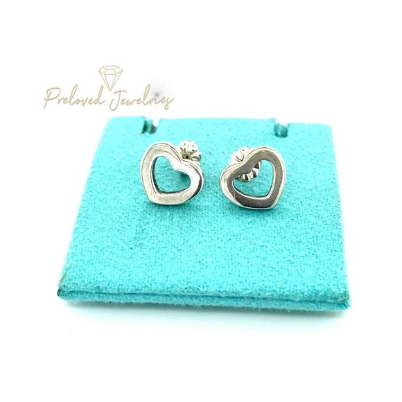 Tiffany & Co. Jewelry Tco 925 Heart Stud Earrings Poshmark